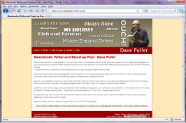 Manchester Writer, Poet - Dave Puller